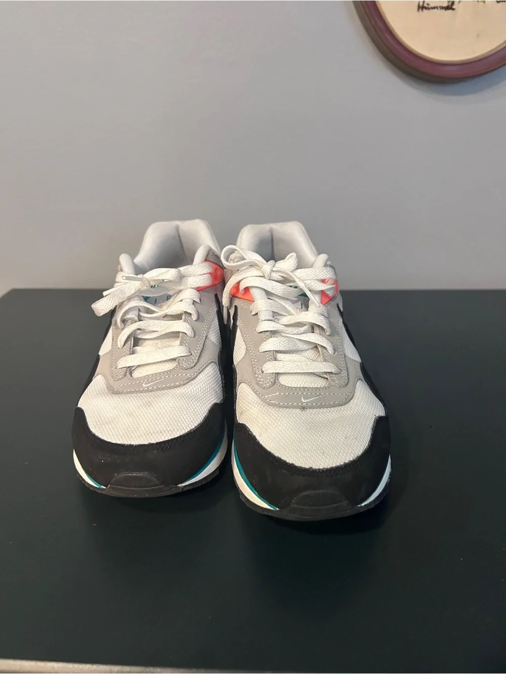 Nike Black White Teal Coral Air Max Style Sneakers
